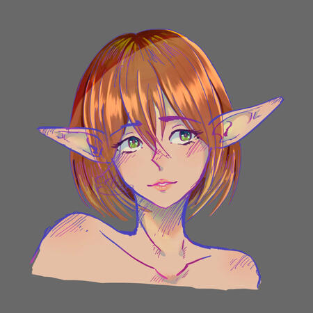 Untitled Sketch (Digital art, Procreate)