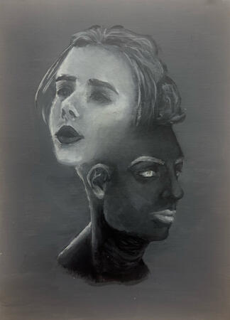 Untitled (Acrylic on bristol)