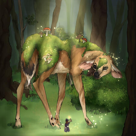 "Encounter" (Digital art, Procreate)