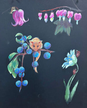 Warm-Ups (Acrylic on paper)